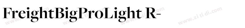 FreightBigProLight R字体转换